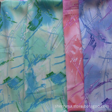 100% polyester printed fabric with good hand feeling